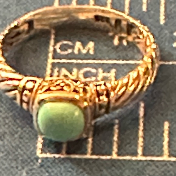 NWT Samuel B. Sterling Sleeping Beauty Turquoise cushion cut ring Size 9 - Picture 5 of 8